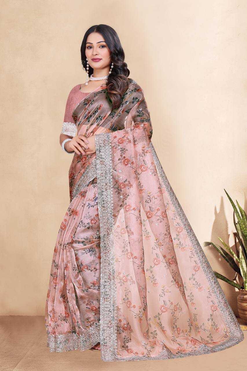 Ynf Tissue KESH556 320 Sarees Wholesale Designer Sarees Organza Sarees Manufacturer