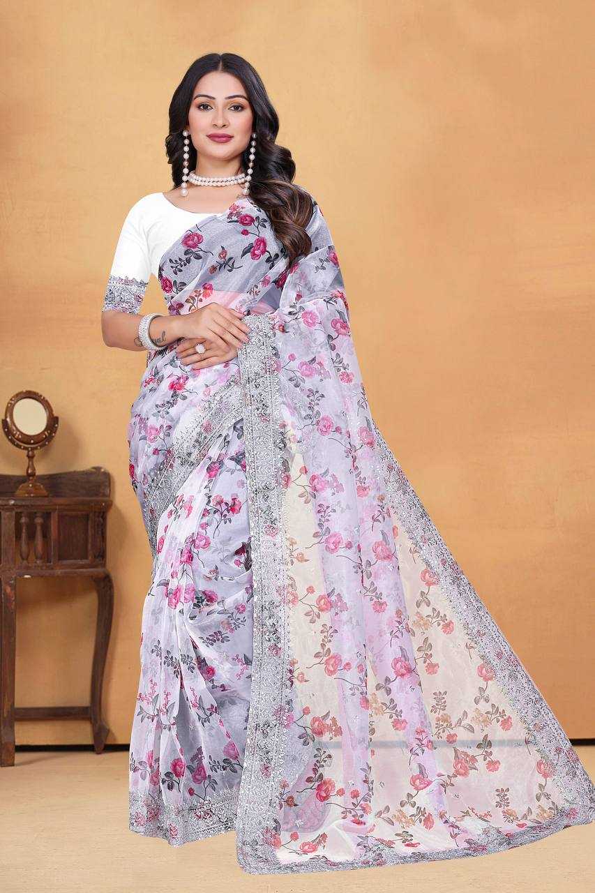 Ynf Tissue KESH556 320 Sarees Wholesale Designer Sarees Organza Sarees Manufacturer