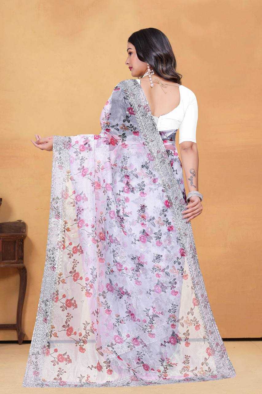 Ynf Tissue KESH556 320 Sarees Wholesale Designer Sarees Organza Sarees Manufacturer