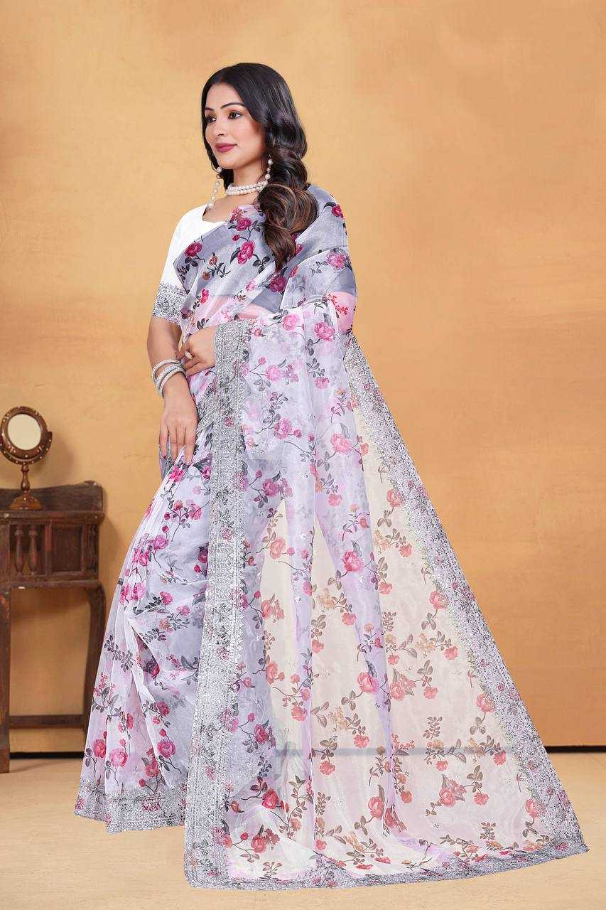 Ynf Tissue KESH556 320 Sarees Wholesale Designer Sarees Organza Sarees Manufacturer