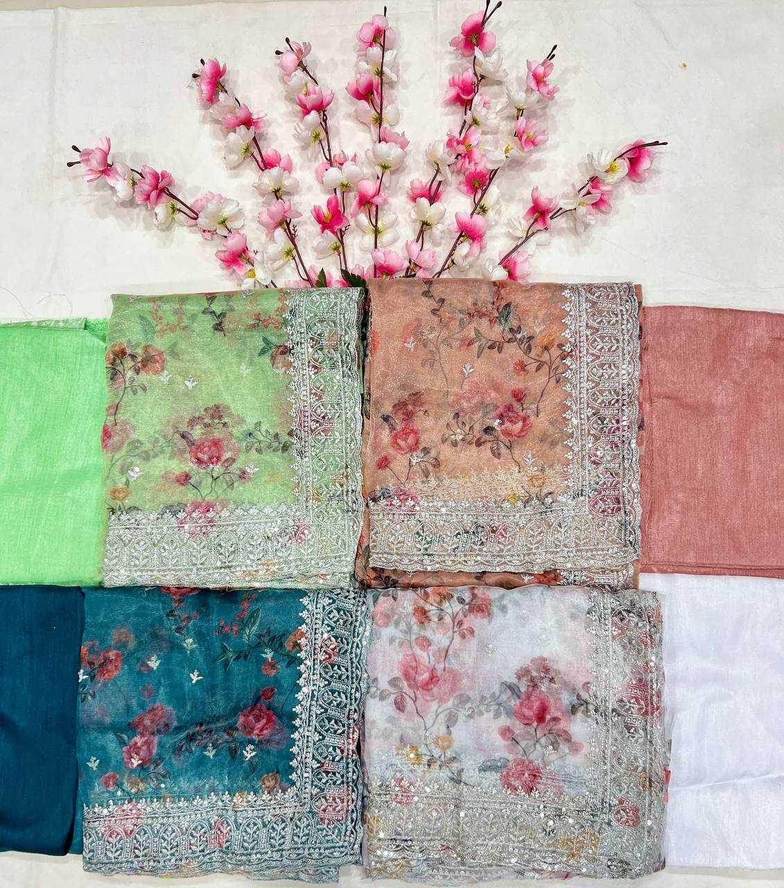Ynf Tissue KESH556 320 Sarees Wholesale Designer Sarees Organza Sarees Manufacturer