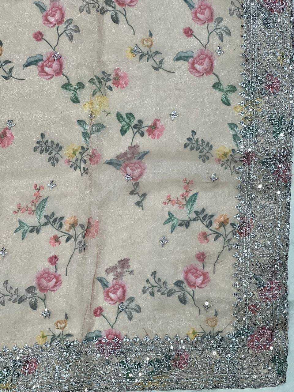 Ynf Tissue KESH556 320 Sarees Wholesale Designer Sarees Organza Sarees Manufacturer