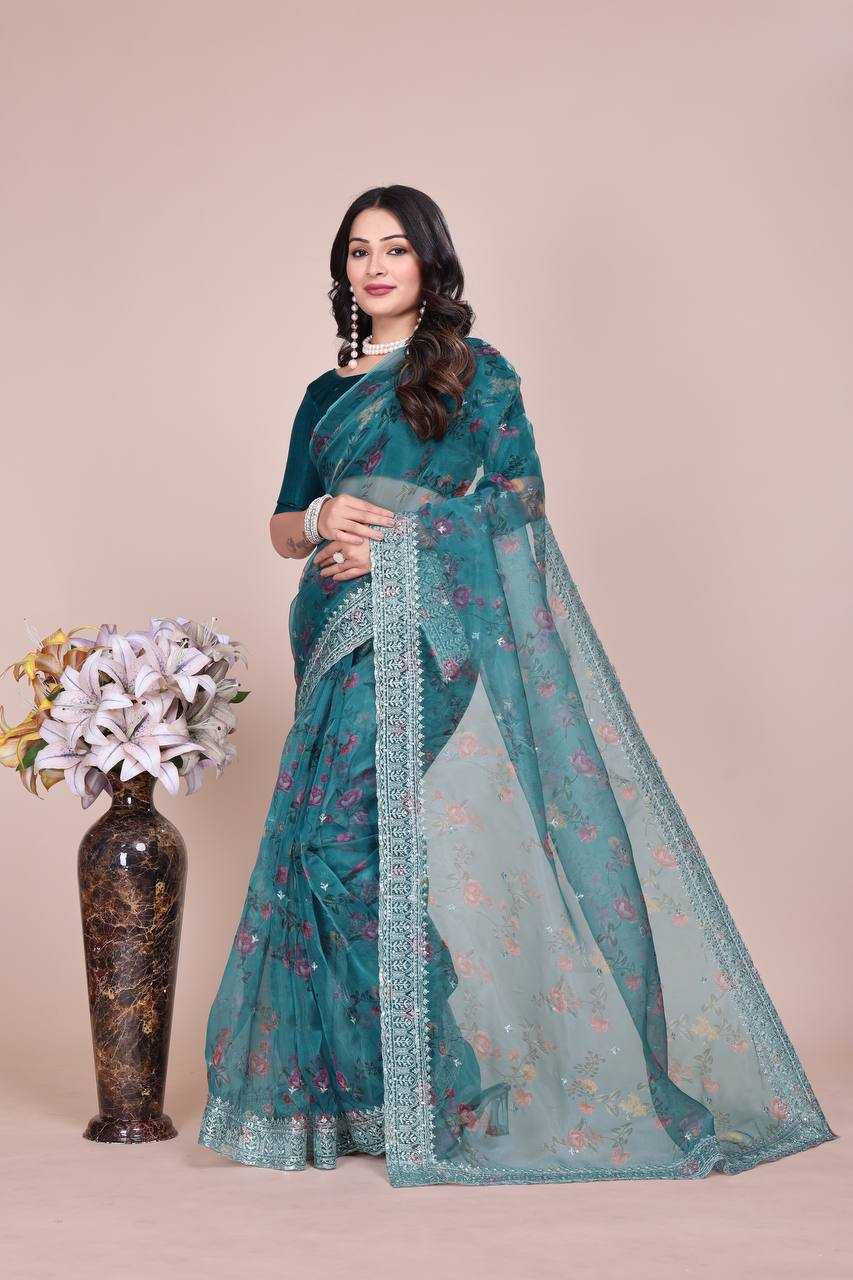 Ynf Tissue KESH556 320 Sarees Wholesale Designer Sarees Organza Sarees Manufacturer