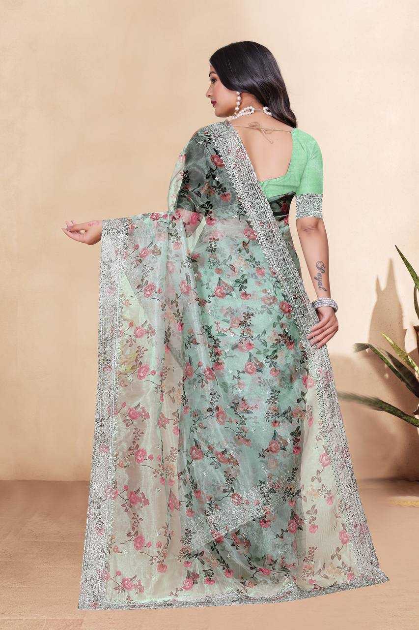 Ynf Tissue KESH556 320 Sarees Wholesale Designer Sarees Organza Sarees Manufacturer
