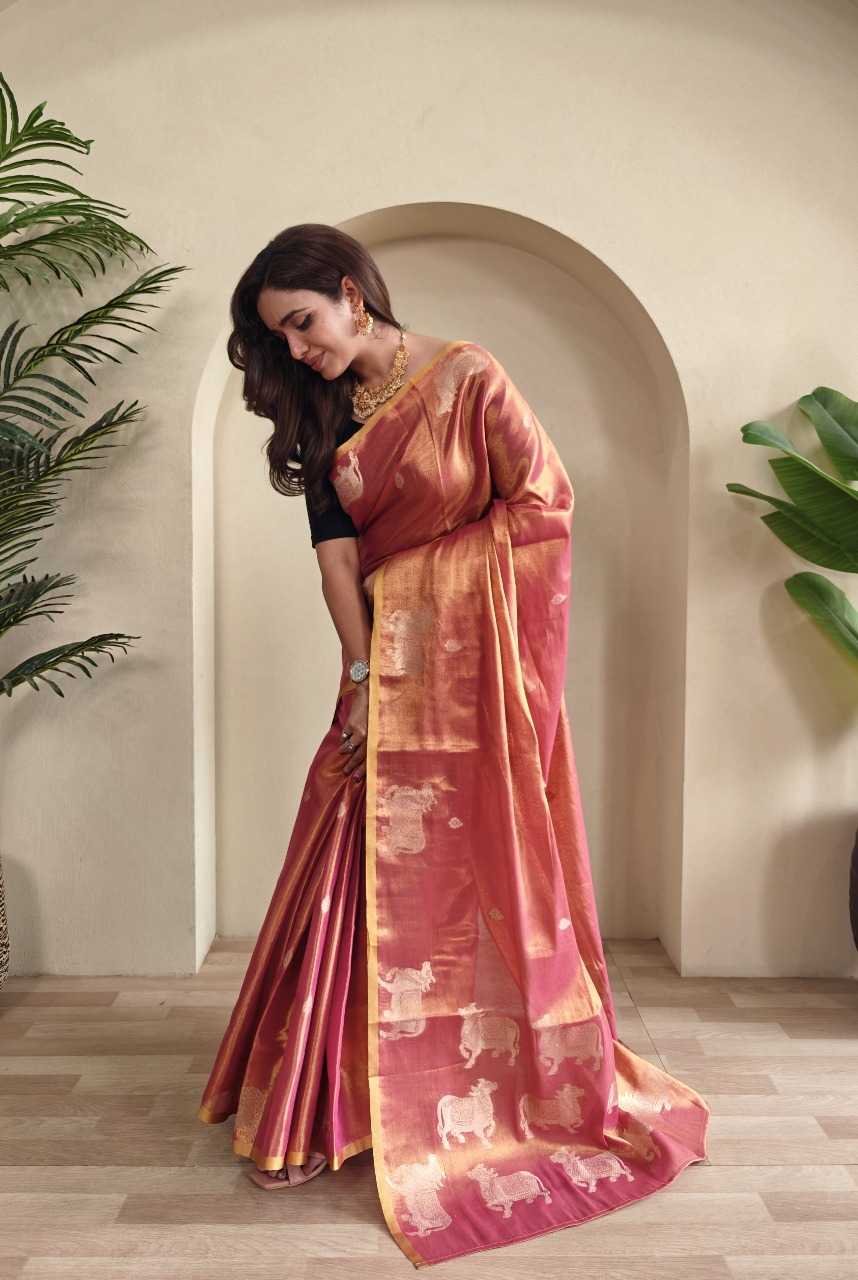 Ynf Tissue RIN197 3015 Sarees Wholesale Designer Sarees Fancy Sarees Bridal Sarees Manufacturer