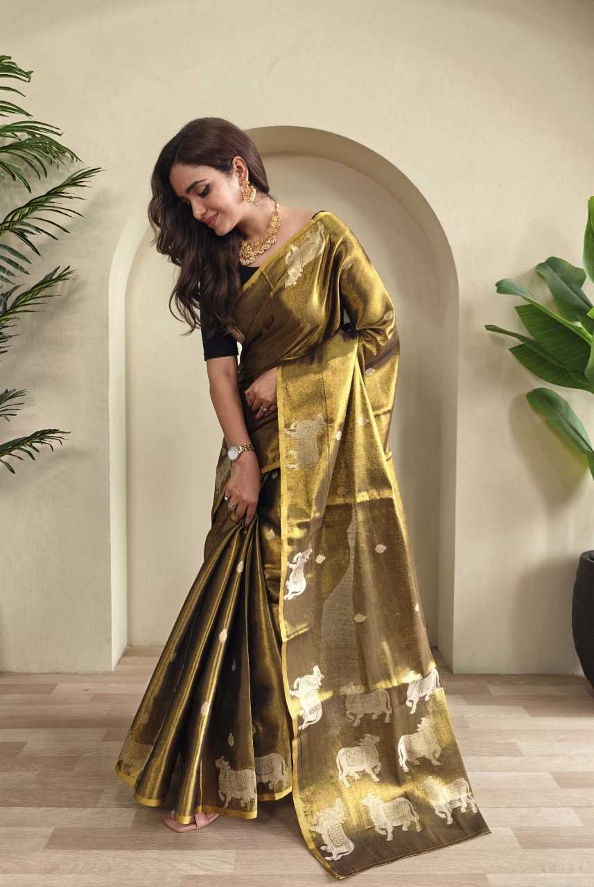 Ynf Tissue RIN197 3015 Sarees Wholesale Designer Sarees Fancy Sarees Bridal Sarees Manufacturer