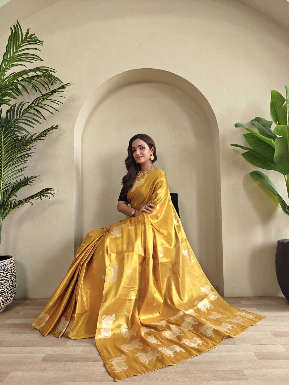 Ynf Tissue RIN197 3015 Sarees Wholesale Designer Sarees Fancy Sarees Bridal Sarees Manufacturer