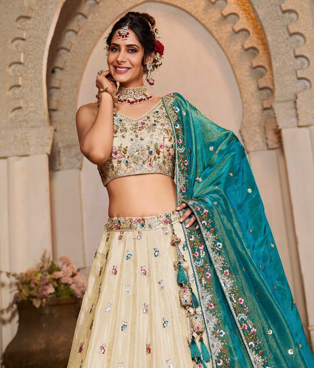 Ynf Tissue RIN197 3021 Lehengas Wholesale Designer Lehenga Bridal Lehenga Wedding Lehenga Manufacturer