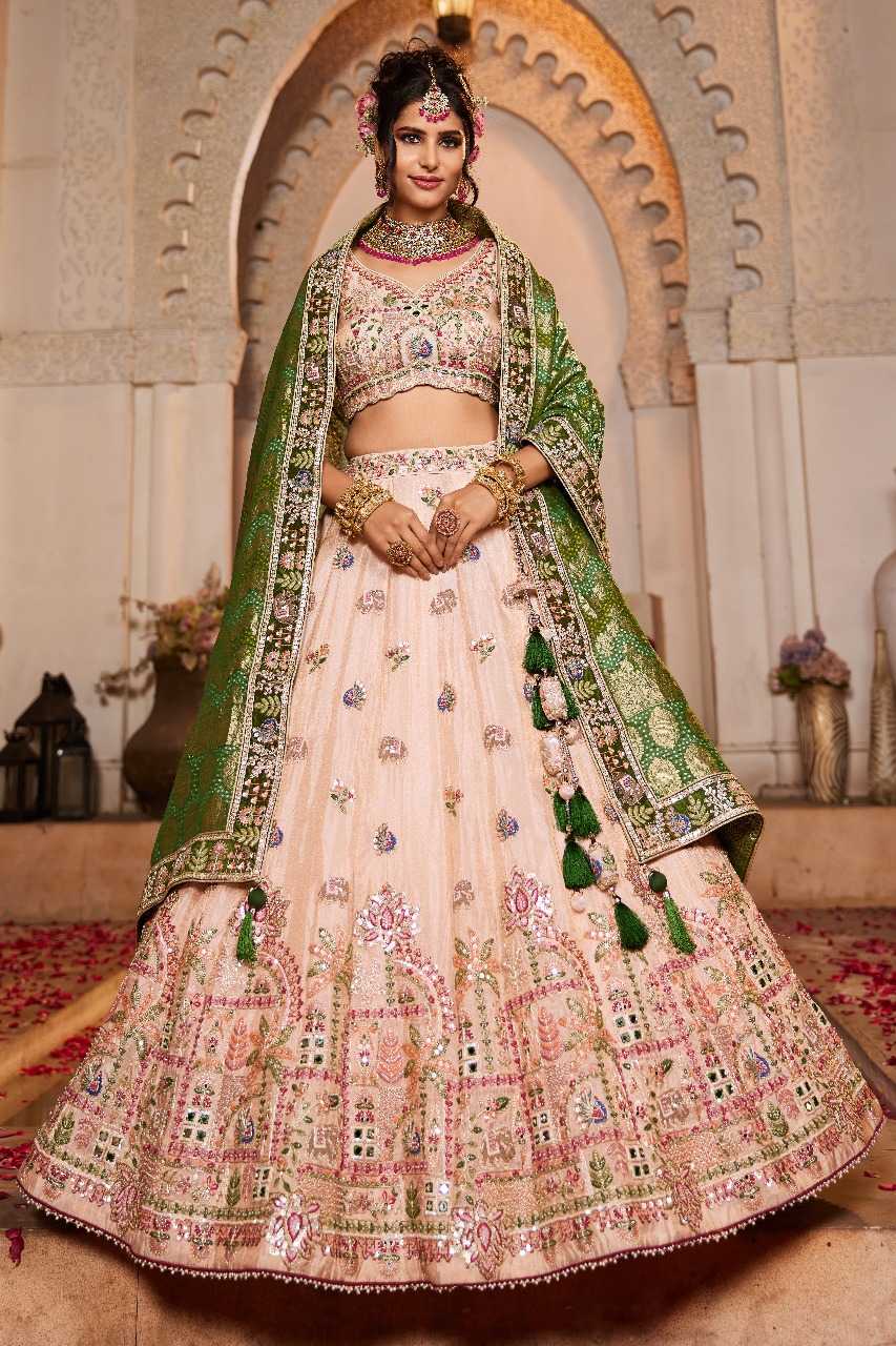 Ynf Tissue RIN197 3022 Lehengas Wholesale Designer Lehenga Bridal Lehenga Embroidered Lehenga Manufacturer
