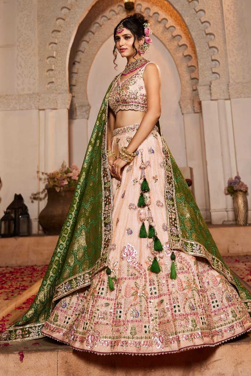 Ynf Tissue RIN197 3022 Lehengas Wholesale Designer Lehenga Bridal Lehenga Embroidered Lehenga Manufacturer