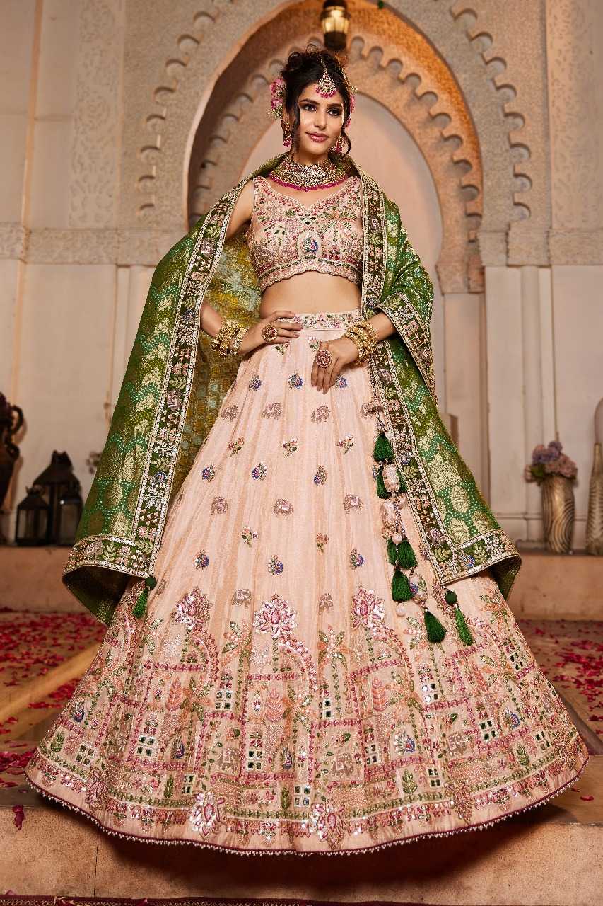 Ynf Tissue RIN197 3022 Lehengas Wholesale Designer Lehenga Bridal Lehenga Embroidered Lehenga Manufacturer