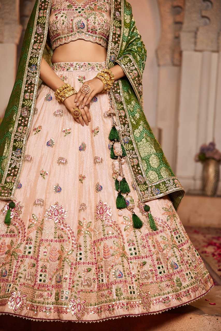 Ynf Tissue RIN197 3022 Lehengas Wholesale Designer Lehenga Bridal Lehenga Embroidered Lehenga Manufacturer