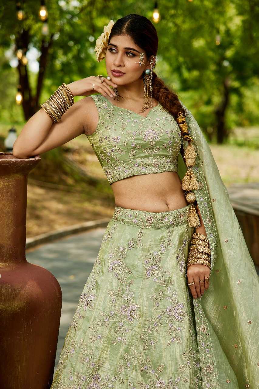 Ynf Tissue RIN197 3023 Lehengas Wholesale Designer Lehenga Fancy Lehenga Bridal Lehenga Manufacturer