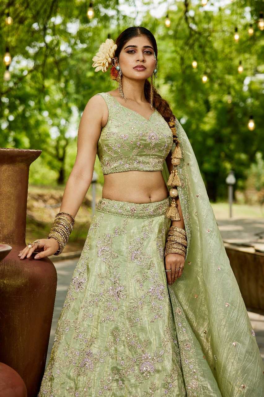 Ynf Tissue RIN197 3023 Lehengas Wholesale Designer Lehenga Fancy Lehenga Bridal Lehenga Manufacturer