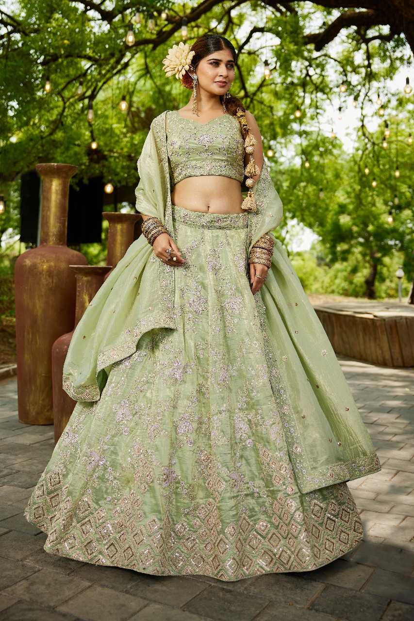 Ynf Tissue RIN197 3023 Lehengas Wholesale Designer Lehenga Fancy Lehenga Bridal Lehenga Manufacturer