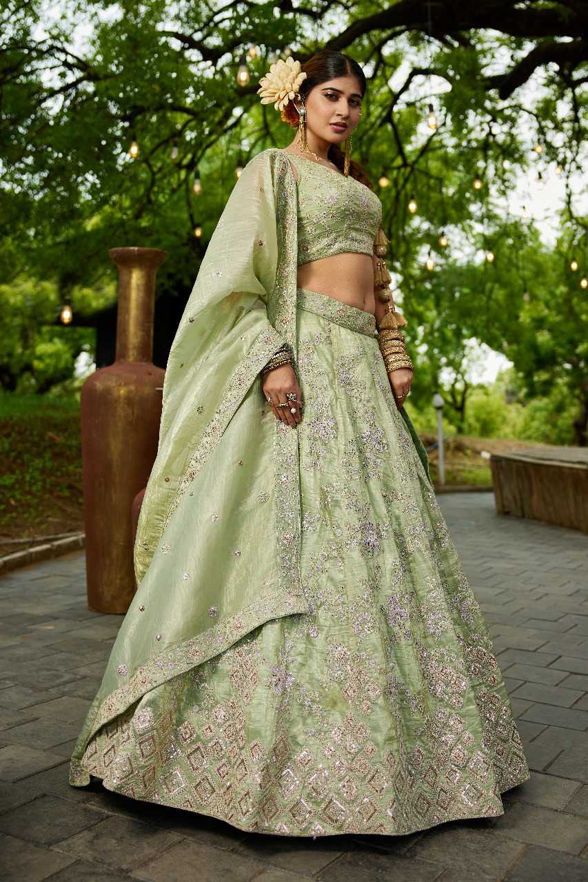Ynf Tissue RIN197 3023 Lehengas Wholesale Designer Lehenga Fancy Lehenga Bridal Lehenga Manufacturer