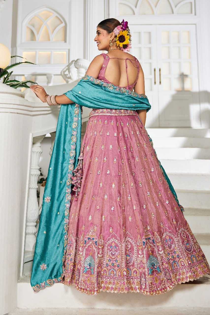 Ynf Tissue RIN197 3026 Lehengas Wholesale Designer Lehenga Bridal Lehenga Embroidered Lehenga Manufacturer