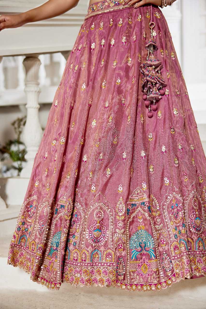 Ynf Tissue RIN197 3026 Lehengas Wholesale Designer Lehenga Bridal Lehenga Embroidered Lehenga Manufacturer