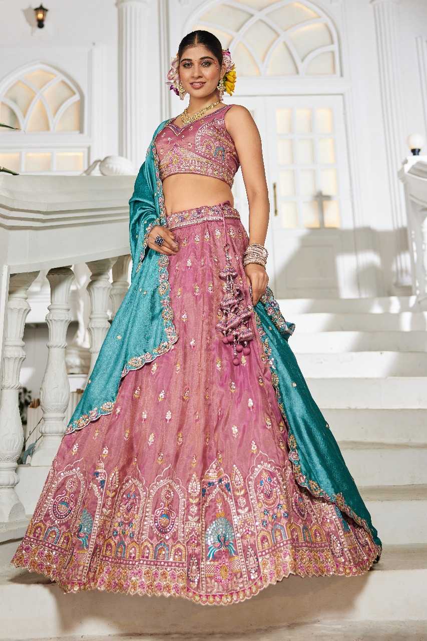 Ynf Tissue RIN197 3026 Lehengas Wholesale Designer Lehenga Bridal Lehenga Embroidered Lehenga Manufacturer