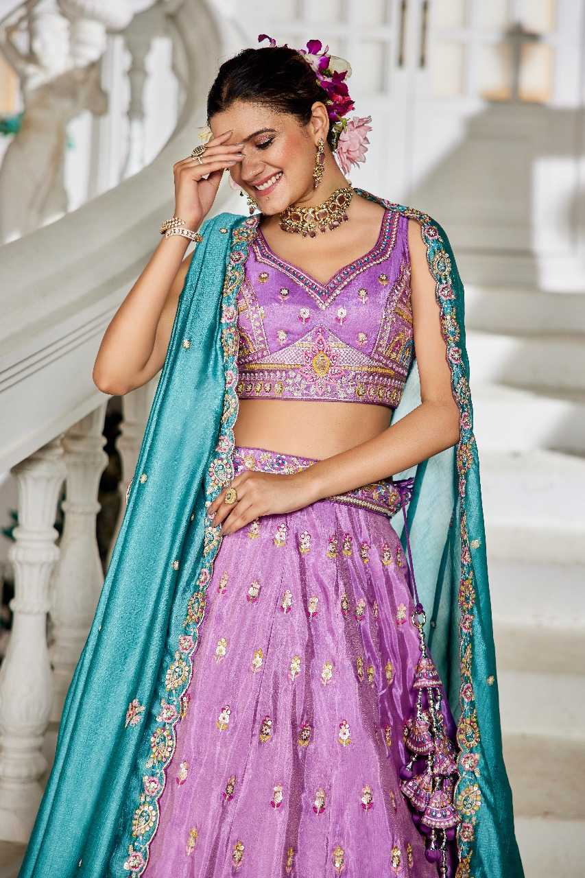 Ynf Tissue RIN197 3026 Lehengas Wholesale Designer Lehenga Bridal Lehenga Embroidered Lehenga Manufacturer