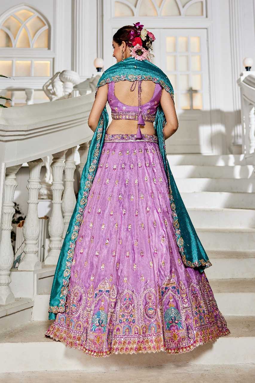 Ynf Tissue RIN197 3026 Lehengas Wholesale Designer Lehenga Bridal Lehenga Embroidered Lehenga Manufacturer