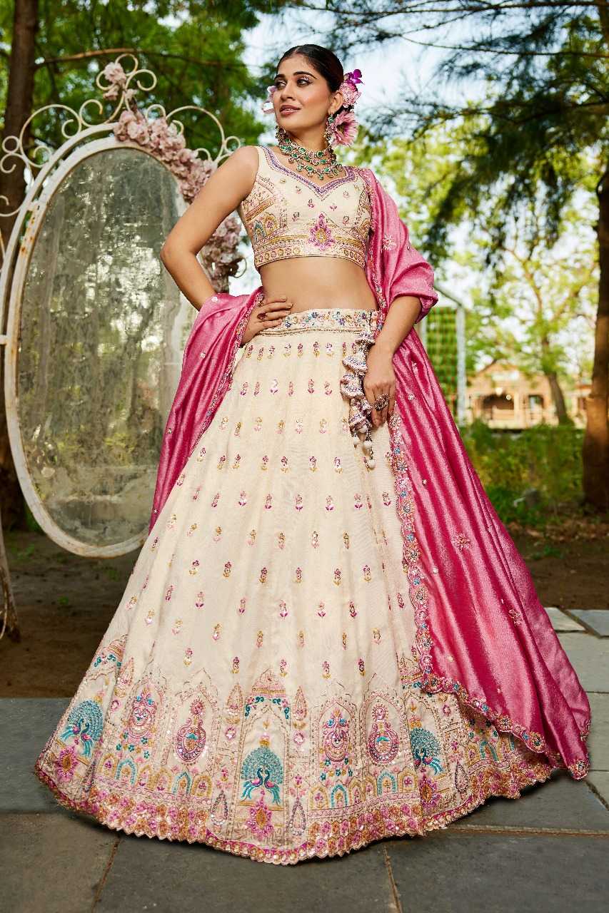 Ynf Tissue RIN197 3026 Lehengas Wholesale Designer Lehenga Bridal Lehenga Embroidered Lehenga Manufacturer