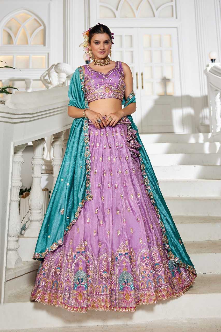 Ynf Tissue RIN197 3026 Lehengas Wholesale Designer Lehenga Bridal Lehenga Embroidered Lehenga Manufacturer