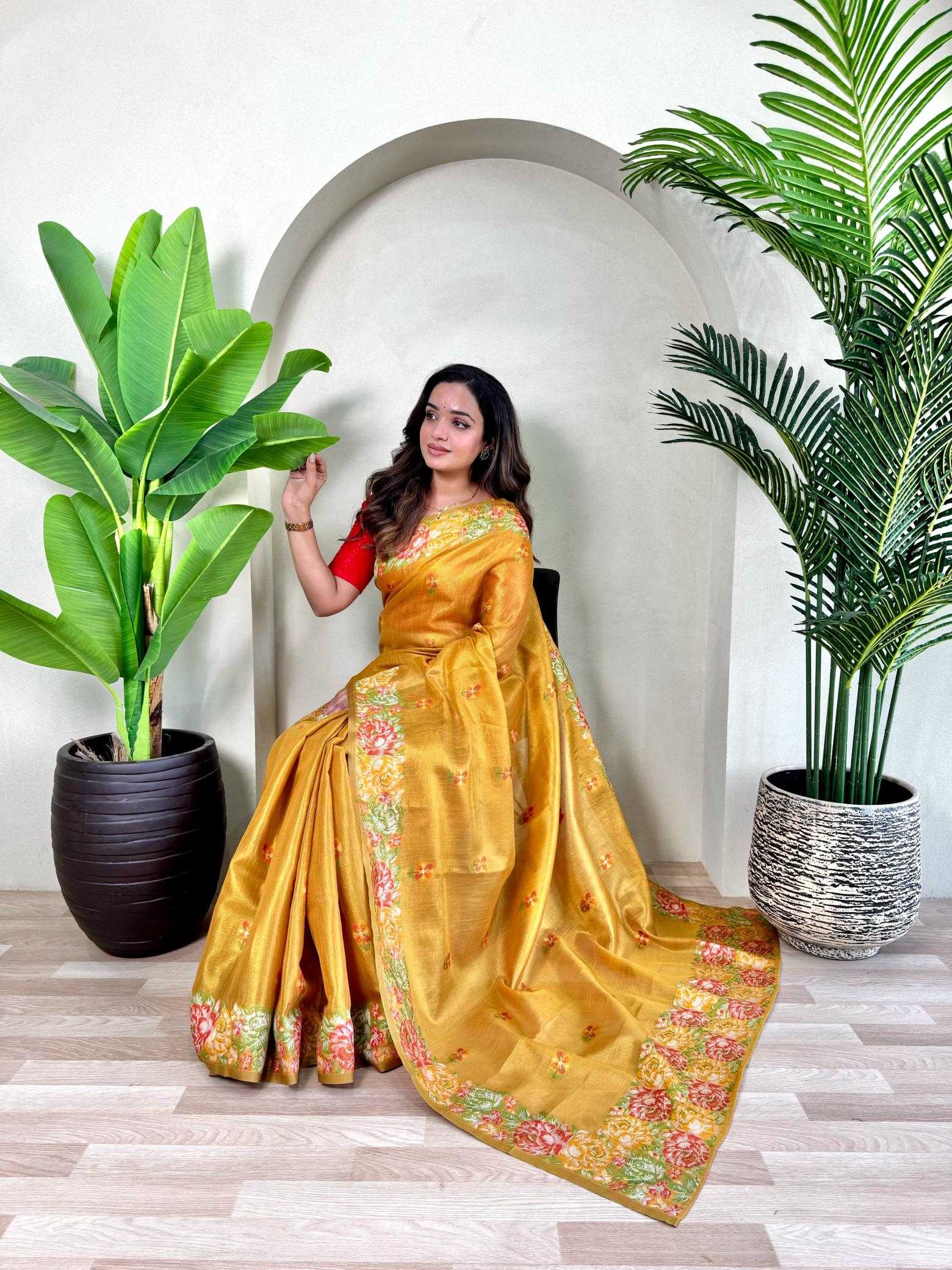Ynf Tissue Silk KESH249 BHAKTI Silk Sarees Wholesale Designer Silk Sarees Zari Border Silk Sarees Silk Sarees For Weddings Manufacturer