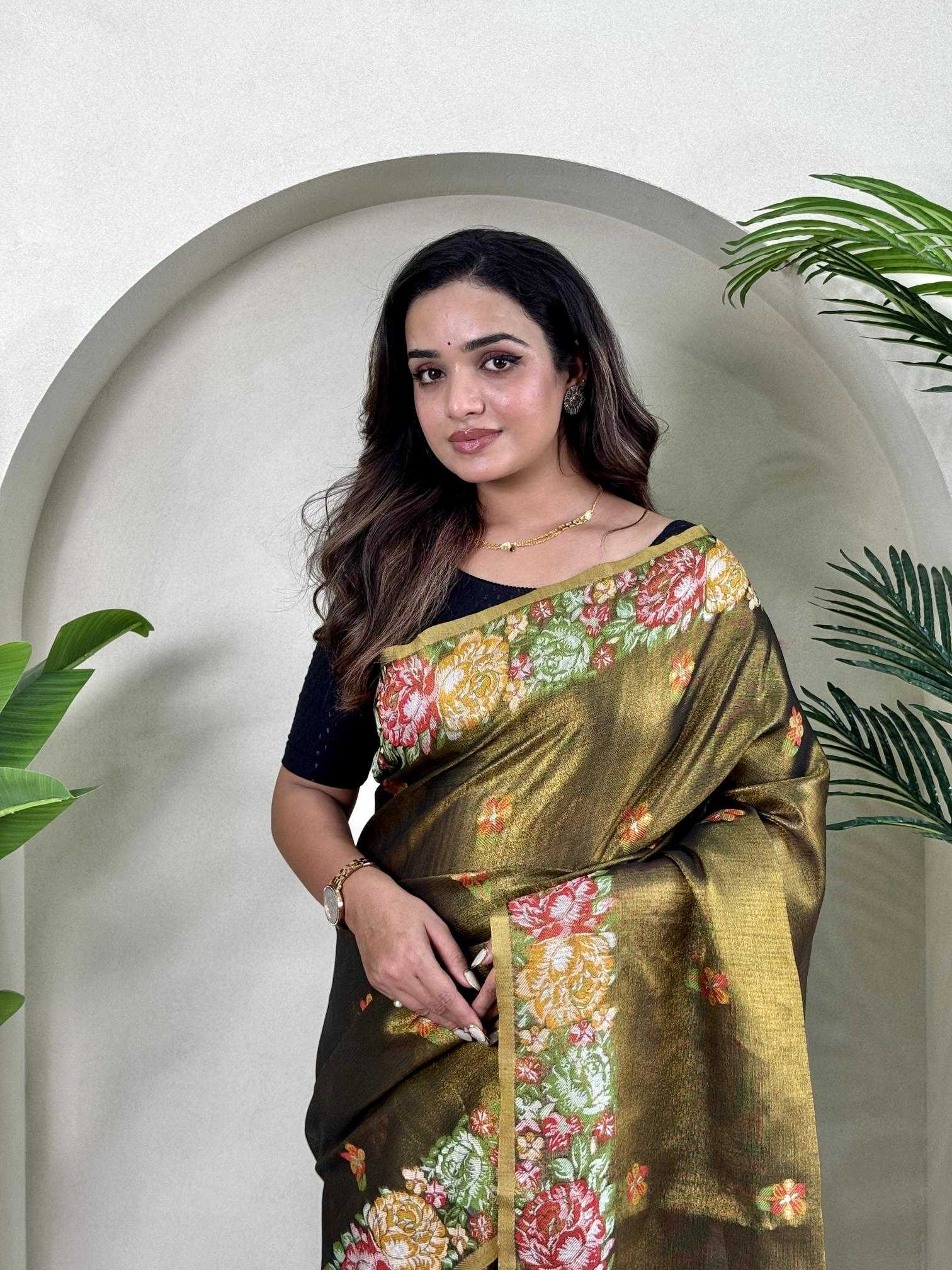 Ynf Tissue Silk KESH249 BHAKTI Silk Sarees Wholesale Designer Silk Sarees Zari Border Silk Sarees Silk Sarees For Weddings Manufacturer