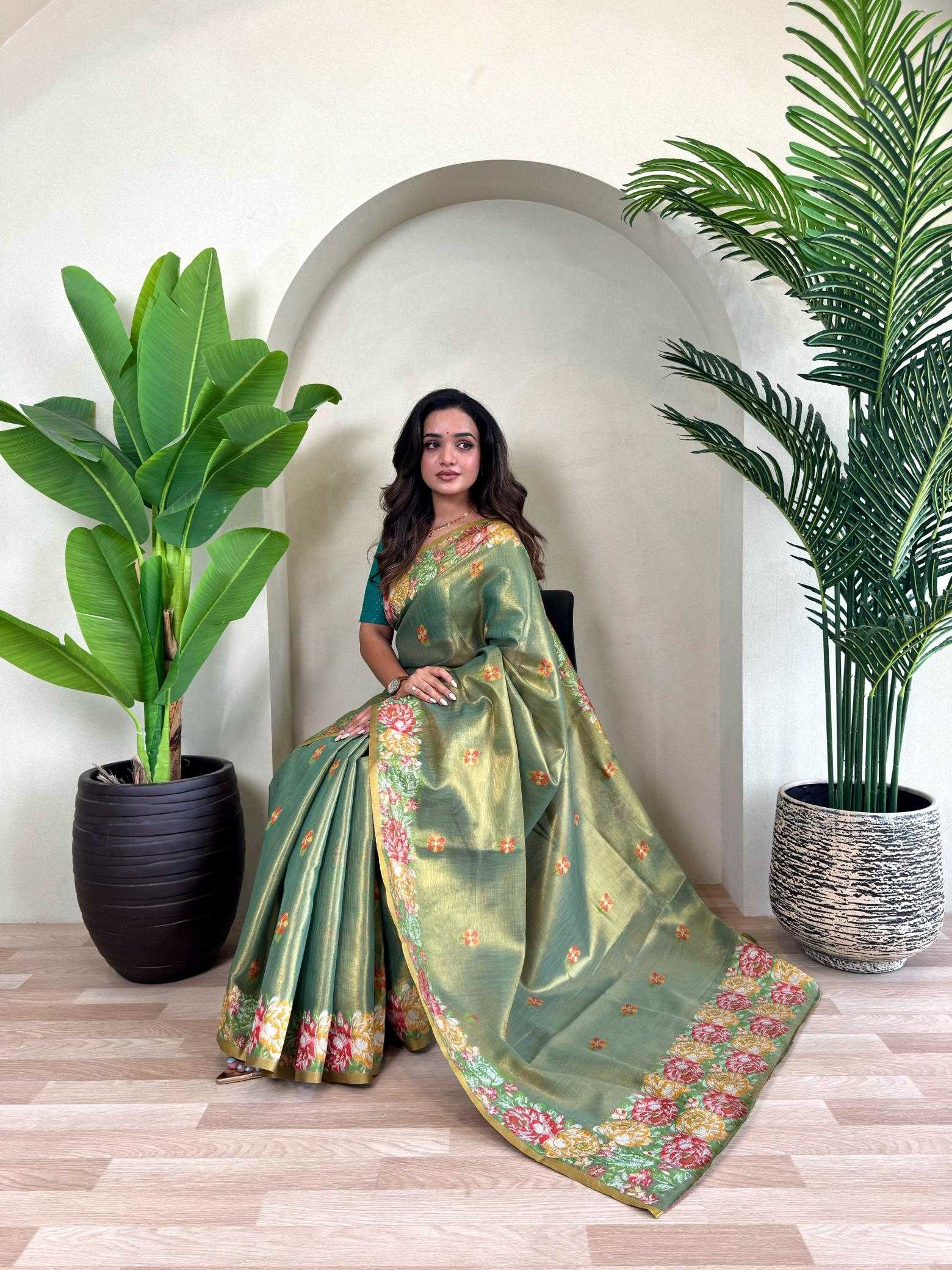 Ynf Tissue Silk KESH249 BHAKTI Silk Sarees Wholesale Designer Silk Sarees Zari Border Silk Sarees Silk Sarees For Weddings Manufacturer