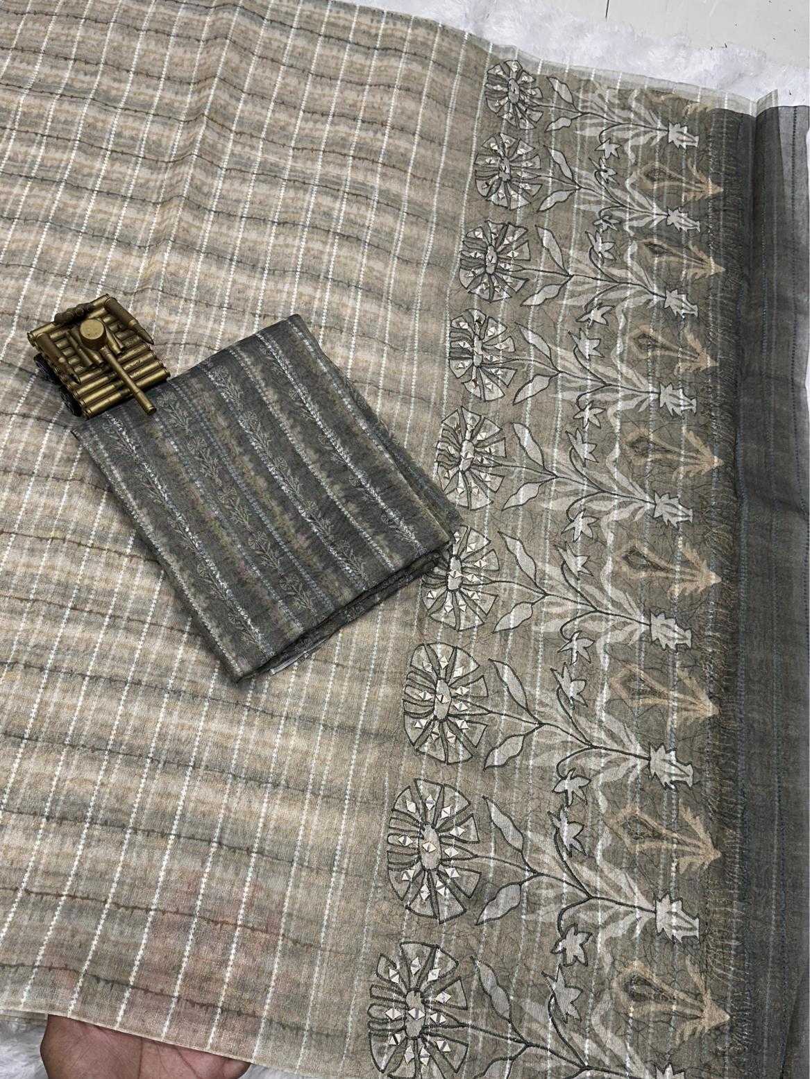 Ynf Tissue Silk KESH500 Aarohi Silk Sarees Wholesale Printed Silk Saree Designer Silk Sarees Silk Sarees For Weddings Manufacturer