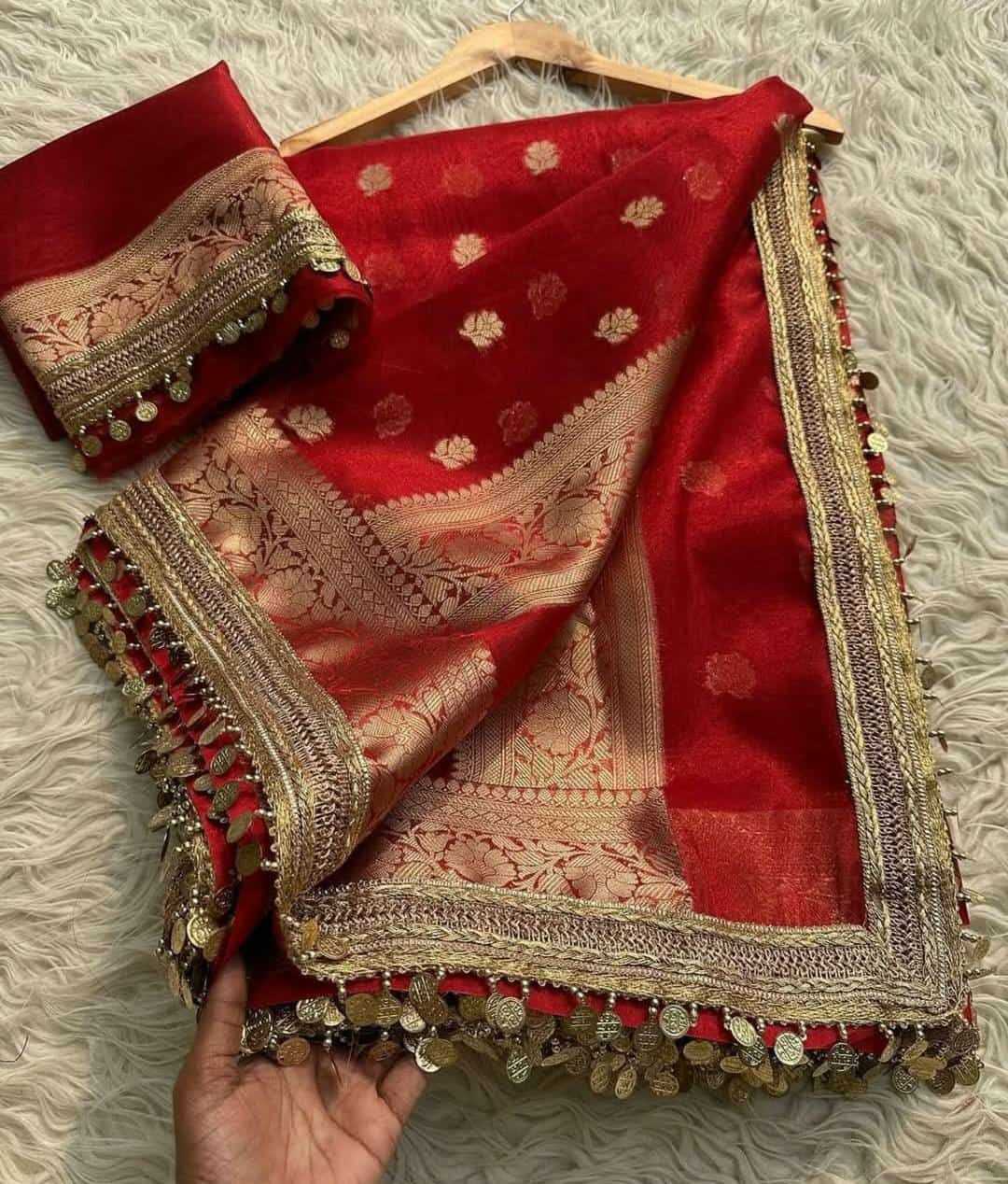 Ynf Tissue Silk KESH525 COIN LACE Silk Sarees Wholesale Soft Silk Sarees Manufacturer