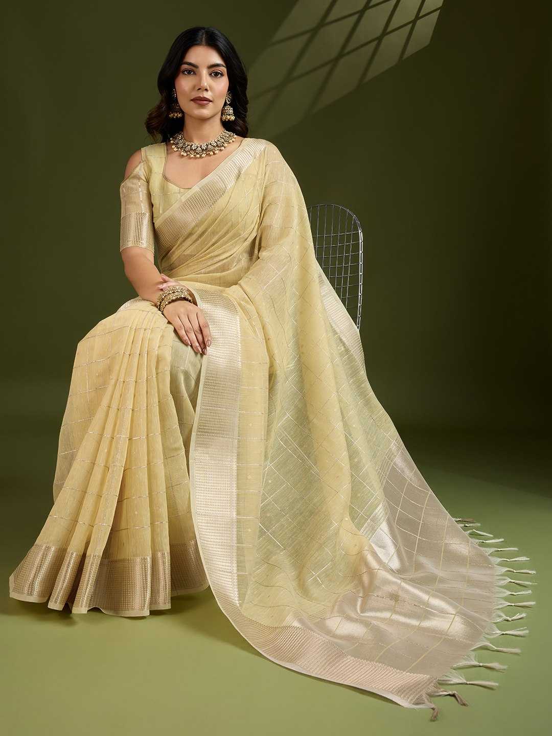 Ynf Tissue Silk KESH532 STUDIO Sarees Wholesale Tissue Silk Saree Gota Patti Sarees Embroidered Sarees Manufacturer