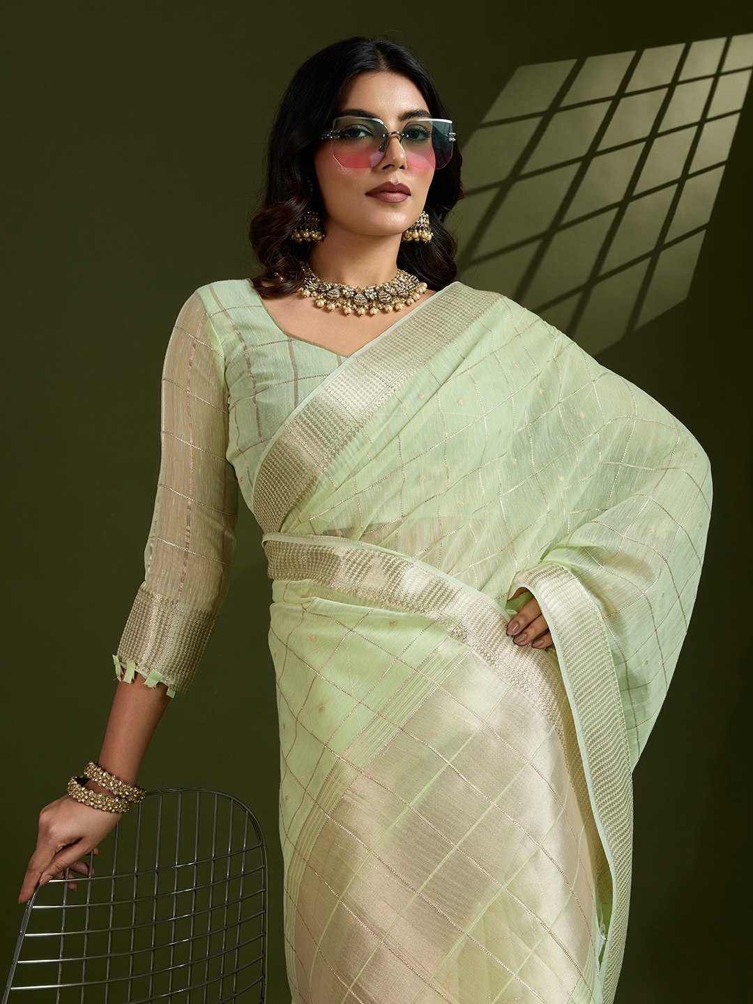 Ynf Tissue Silk KESH532 STUDIO Sarees Wholesale Tissue Silk Saree Gota Patti Sarees Embroidered Sarees Manufacturer