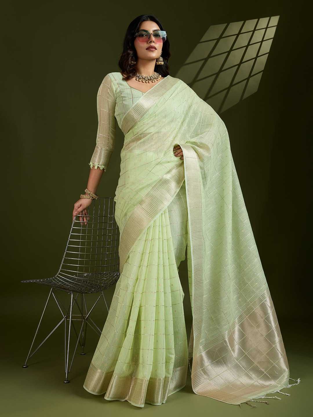 Ynf Tissue Silk KESH532 STUDIO Sarees Wholesale Tissue Silk Saree Gota Patti Sarees Embroidered Sarees Manufacturer