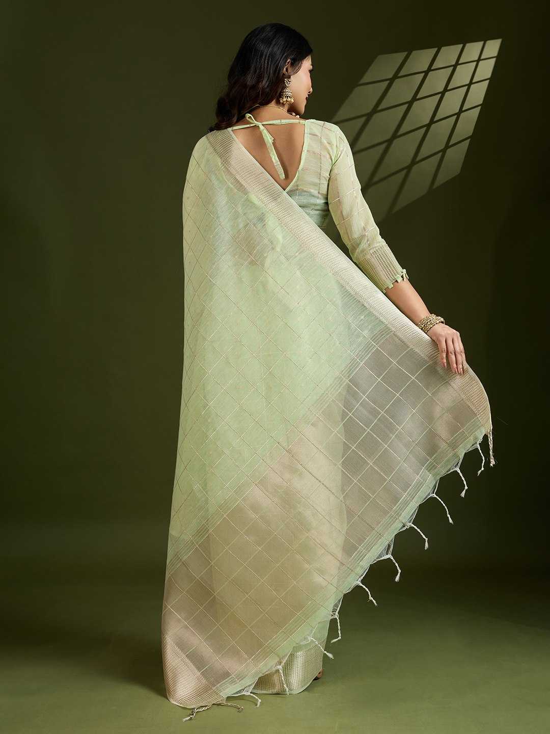 Ynf Tissue Silk KESH532 STUDIO Sarees Wholesale Tissue Silk Saree Gota Patti Sarees Embroidered Sarees Manufacturer