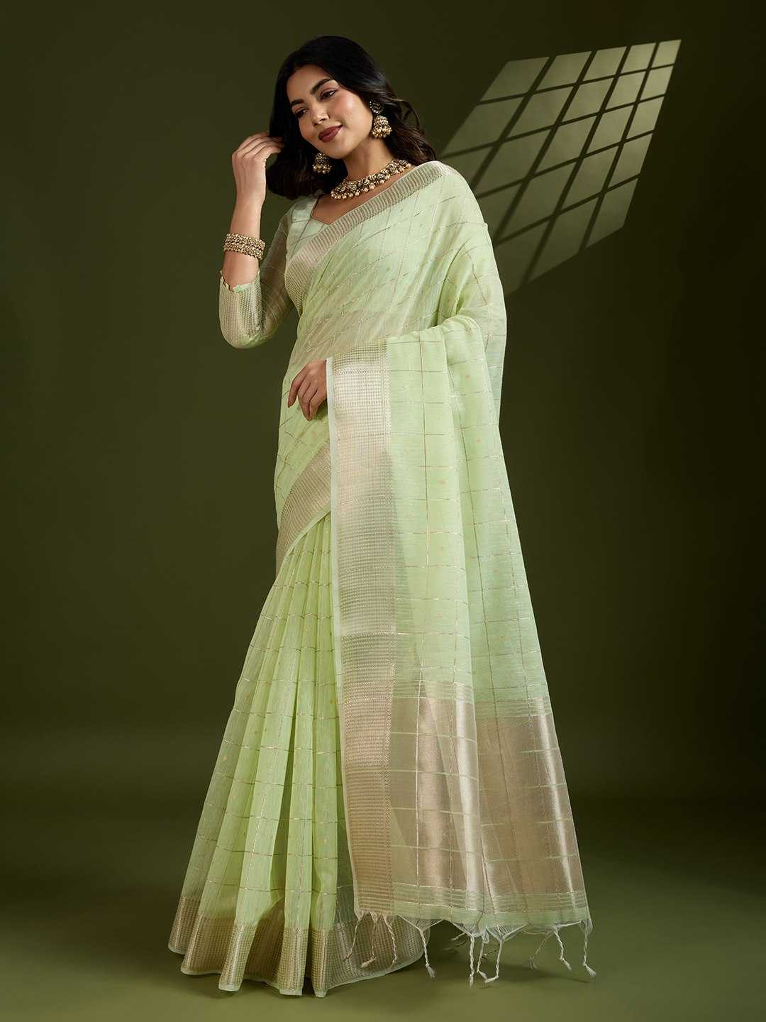 Ynf Tissue Silk KESH532 STUDIO Sarees Wholesale Tissue Silk Saree Gota Patti Sarees Embroidered Sarees Manufacturer