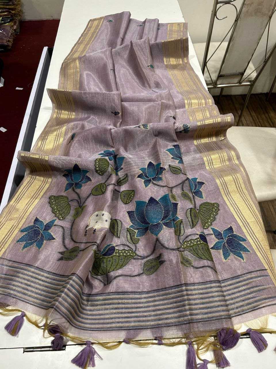 Ynf Tissue Silk KESH532 TISSUE SILK 2 Sarees Wedding Collections Festive Collections Wholesale Tissue Silk Saree Zari Border Sarees Traditional Sarees Manufacturer