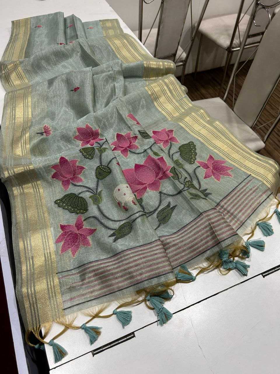 Ynf Tissue Silk KESH532 TISSUE SILK 2 Sarees Wedding Collections Festive Collections Wholesale Tissue Silk Saree Zari Border Sarees Traditional Sarees Manufacturer