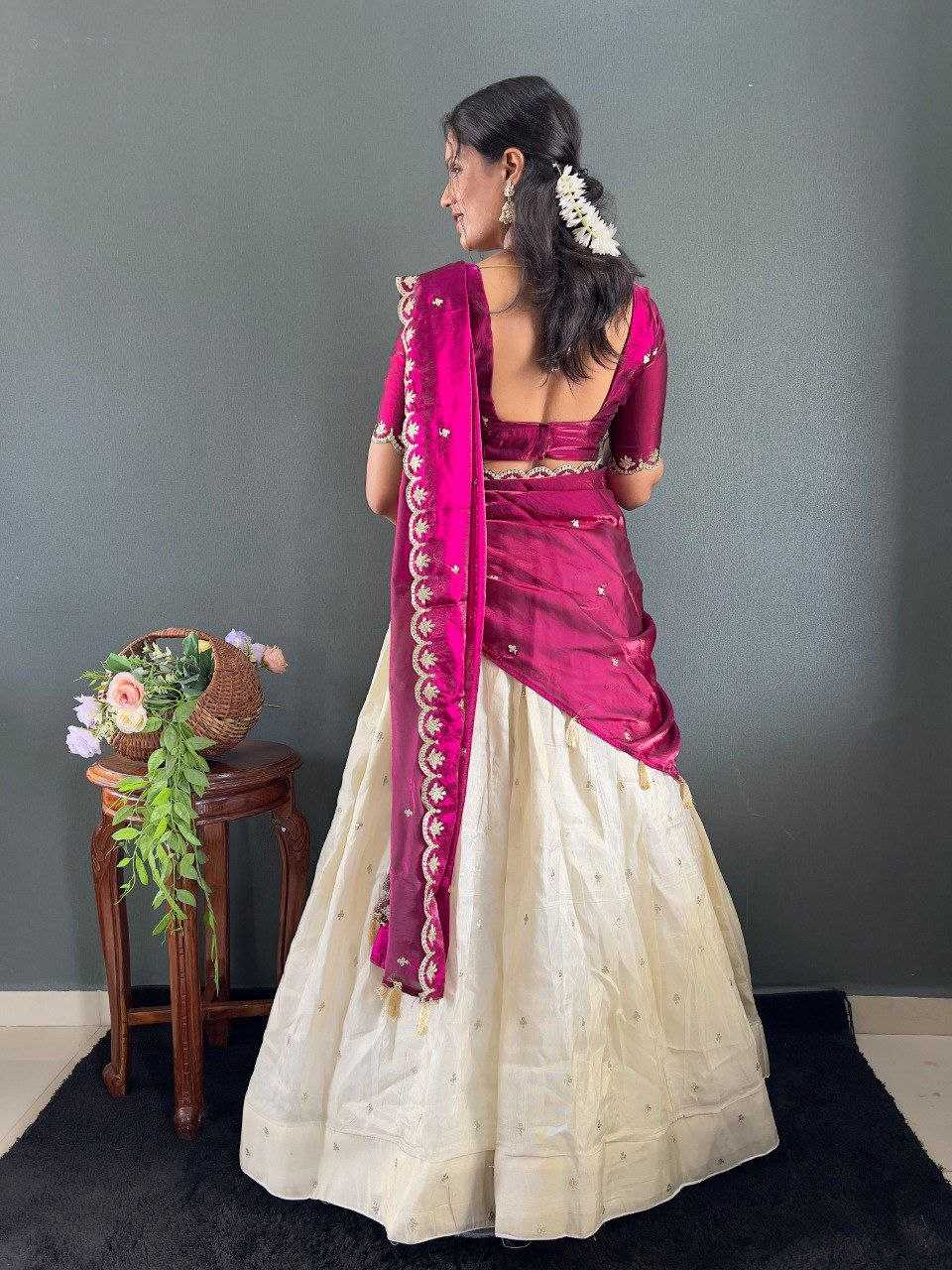 Ynf Tissue Silk KESH554 Kalini Lehengas Wholesale Embroidered Lehenga Manufacturer