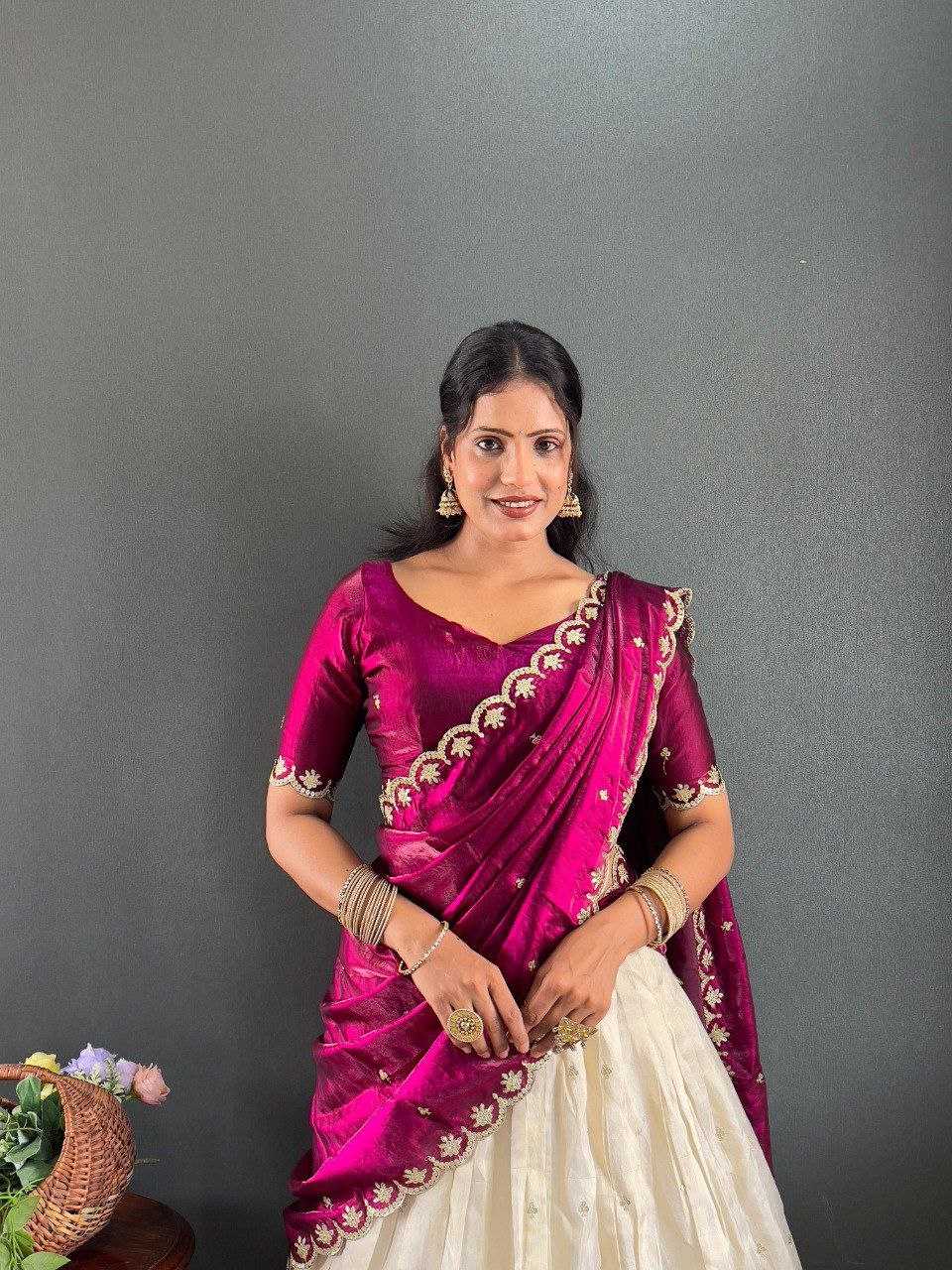 Ynf Tissue Silk KESH554 Kalini Lehengas Wholesale Embroidered Lehenga Manufacturer