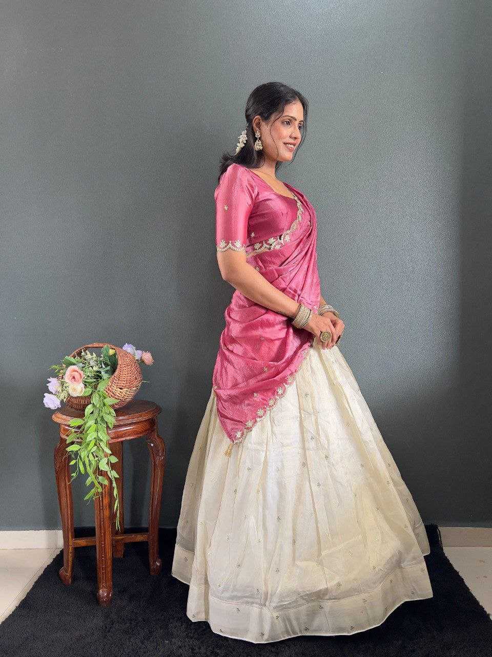 Ynf Tissue Silk KESH554 Kalini Lehengas Wholesale Embroidered Lehenga Manufacturer