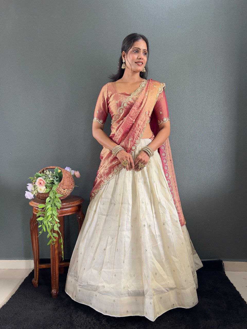 Ynf Tissue Silk KESH554 Kalini Lehengas Wholesale Embroidered Lehenga Manufacturer