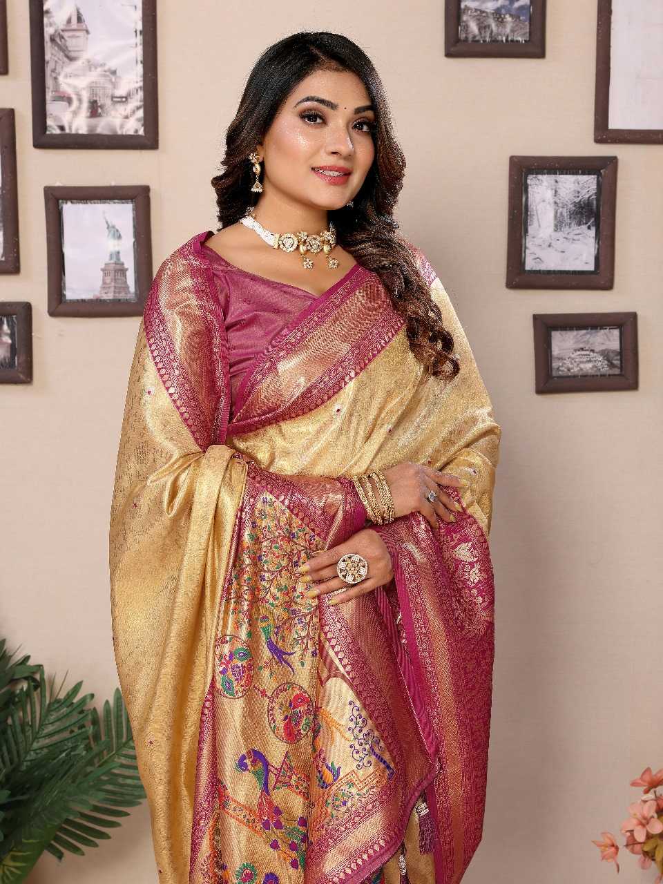 Ynf Tissue Silk RIN144 Vantara Silk Sarees Wholesale Banarasi Silk Sarees Designer Silk Sarees Silk Sarees For Weddings Manufacturer