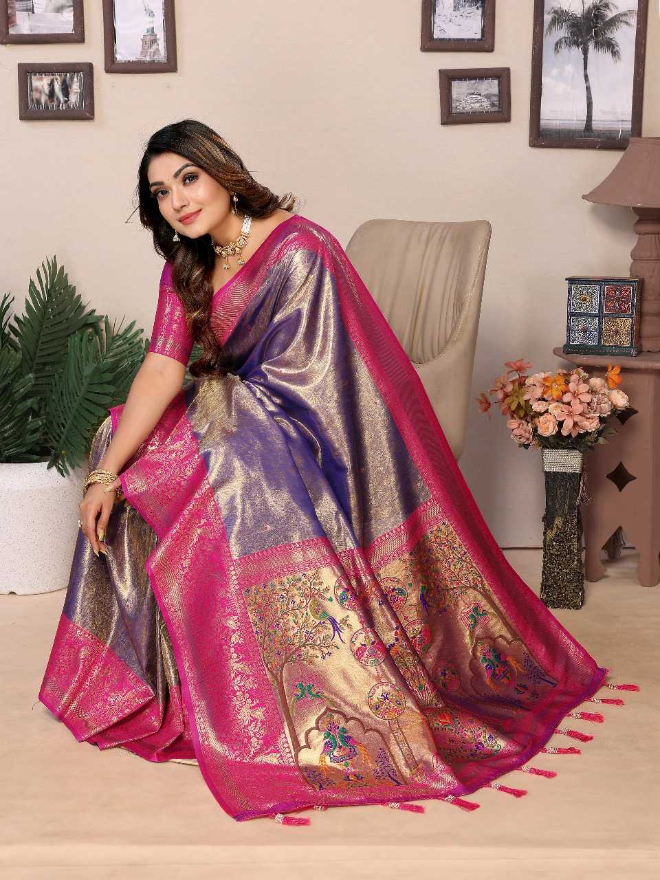 Ynf Tissue Silk RIN144 Vantara Silk Sarees Wholesale Banarasi Silk Sarees Designer Silk Sarees Silk Sarees For Weddings Manufacturer