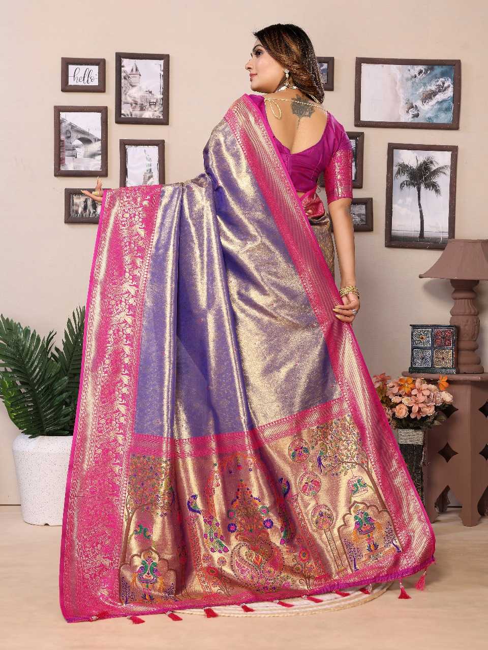 Ynf Tissue Silk RIN144 Vantara Silk Sarees Wholesale Banarasi Silk Sarees Designer Silk Sarees Silk Sarees For Weddings Manufacturer
