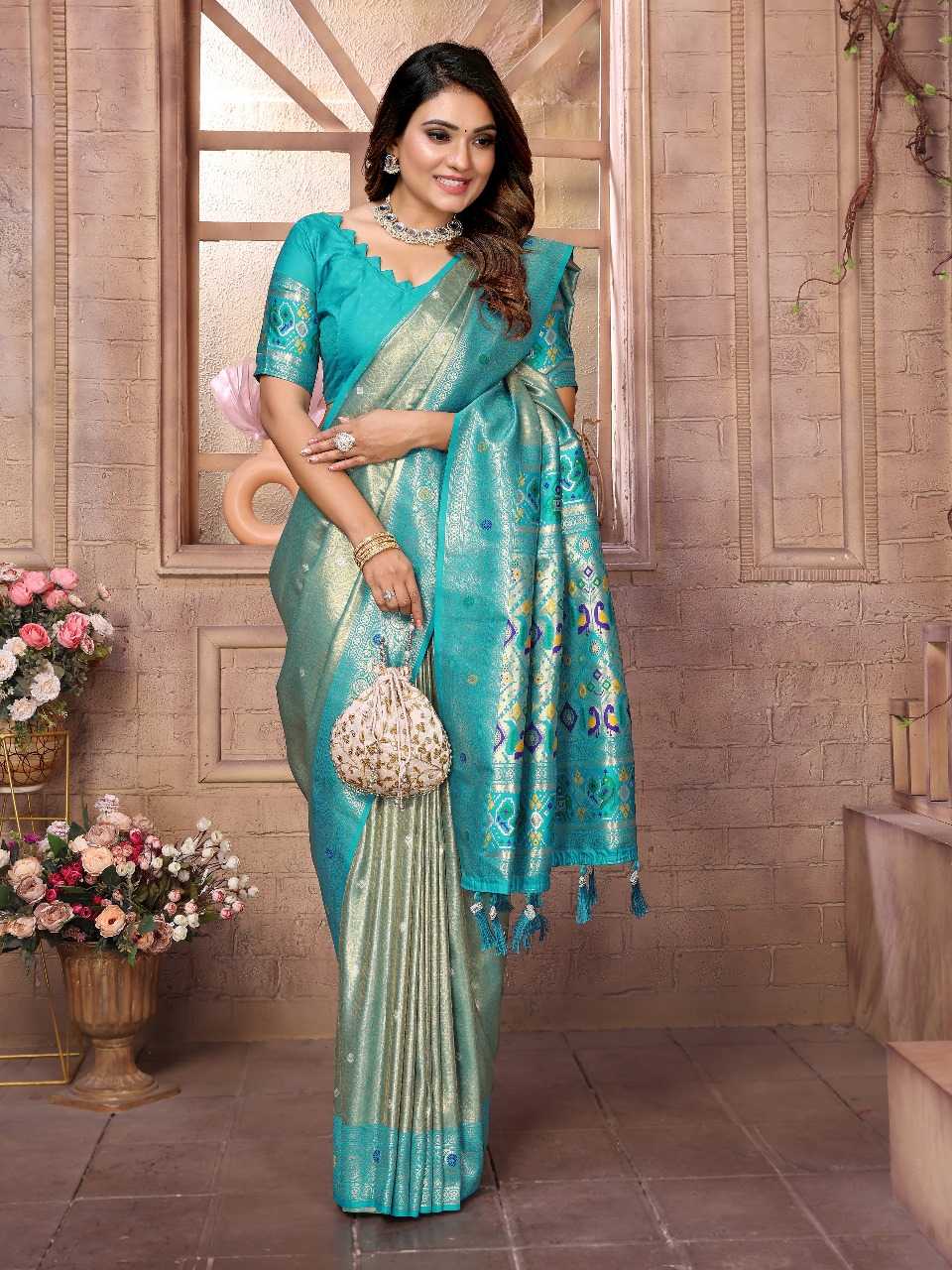 Ynf Tissue Silk RIN144 Vimla Silk Sarees Wholesale Banarasi Silk Sarees Paithani Sarees Designer Silk Sarees Manufacturer