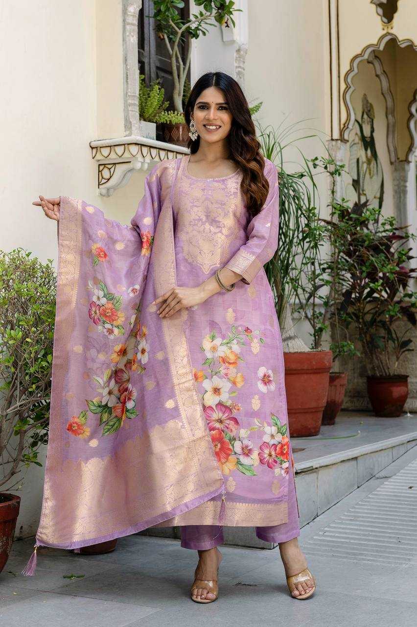 Ynf Tissue Silk RIN189 1195 Kurti Wholesale Party Wear Kurtis Printed Kurtis Kurti Bottom With Dupatta Manufacturer