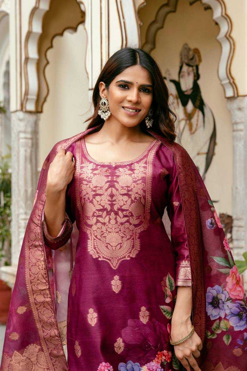 Ynf Tissue Silk RIN189 1195 Kurti Wholesale Party Wear Kurtis Printed Kurtis Kurti Bottom With Dupatta Manufacturer