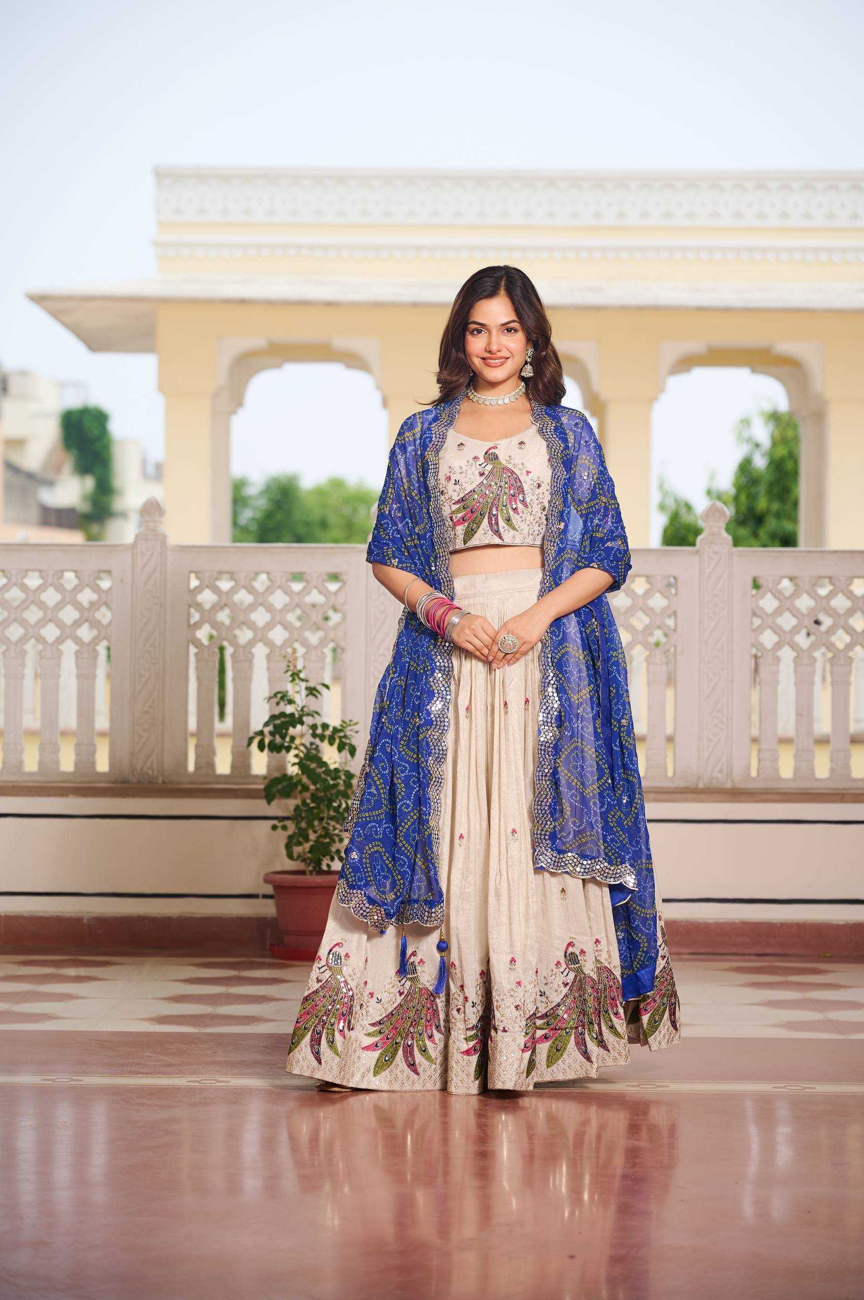 Ynf Tissue Silk RIN197 3083 Lehengas Wholesale Designer Lehenga Silk Lehenga Wedding Lehenga Manufacturer